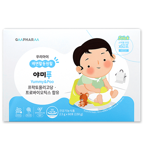 [지엠팜] 야미푸(Yummy&amp;poo) /1개월 (프로바이오틱스, 프락토올리고당, 유산균 함유)