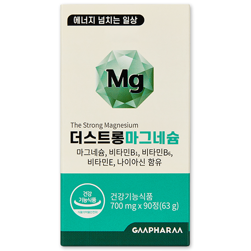 [지엠팜] 더스트롱 마그네슘 (마그네슘, 비타민B1,비타민B6,비타민E,나이아신)