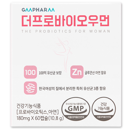 [지엠팜] 더프로바이오우먼/ 1개월분(100억보장 특허유산균)  건강해 질 여성 유산균