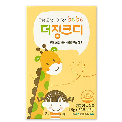 [지엠팜] 더징크디 / 1개월분 (유소아 / 효모아연+효모비타민D) 아기아연, 유아아연, 어린이아연